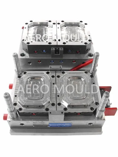 YUDO hot runner 2 cavity food container mould