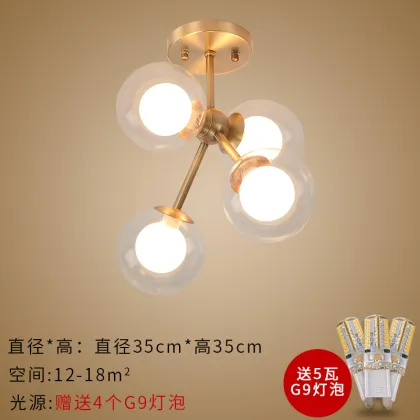 Copper Design Luxury Ceiling Lights for Indoor Gold Metal Aisle Corridor Decor