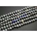 5~6mm Silvery Gray Color Fresh Water Pearl Potato Oval Loose Beads Fashion Jewelry making materials