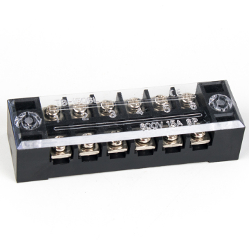 Brass Conductor Terminal Block TB1506 - 15A 6P 600V Screw Terminal Connector