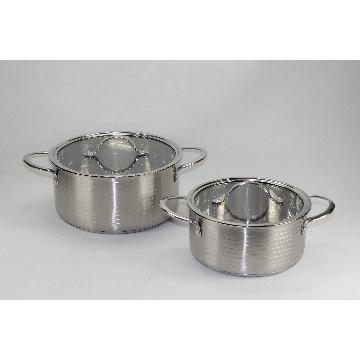 4PCS Stainless steel super impact bottom cookware set
