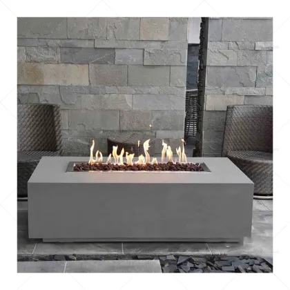 Smokeless Alcohol Bio Ethanol Stove Concrete Outdoor Indoor Fire Bowl Fire Pit