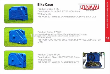 Tsunami Fyrlyt Model 700C road bike travel case MTB Mountain bicycle plastic bag for Battle