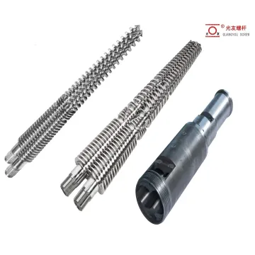 Mataas na output conical twin screw barrel extruder para sa mga plastik na tubo