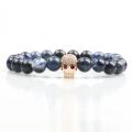 2019 nouveautés en gros bijoux alibaba sodalite gem pierre perles homme bracelet, lion accessoires bracelets