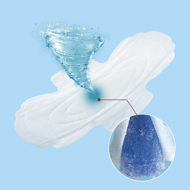No sticky clean women sanitary napkin