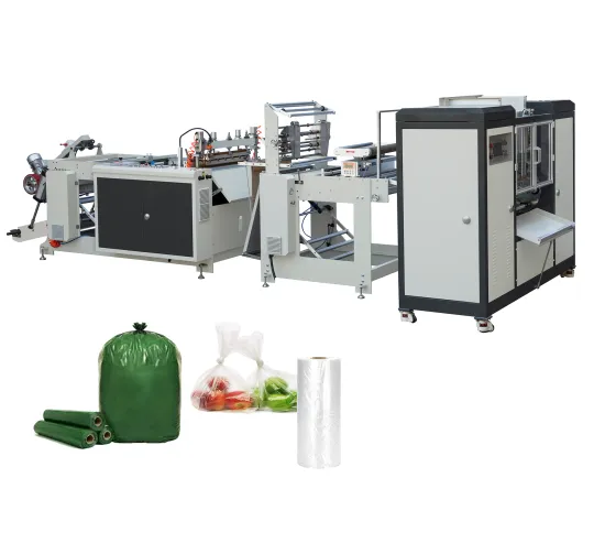 Fully Automatic Baihao One-Line Paper Core Flat Vegetable Fruit Bag Making Machine on Roll