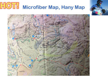Full Color Printing And Unique Promotional Item Microfiber Map For Outdoor Enthusiasts And  Fishermen