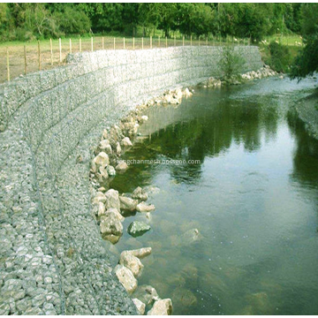 Panier à mailles hexagonal enduit de Gabion