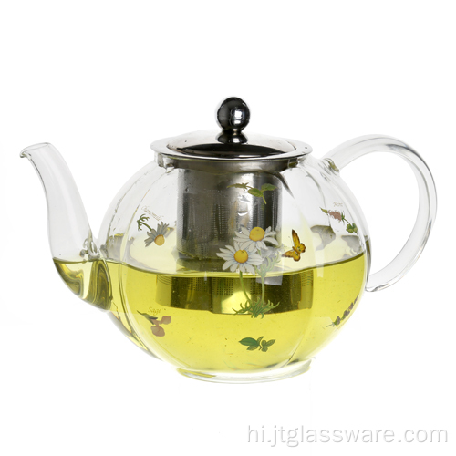 ग्लास फ़िल्टरिंग चाय निर्माता चायदानी लीड मुक्त