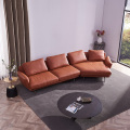 ユニークなデザイン耐久性のある革のソファ