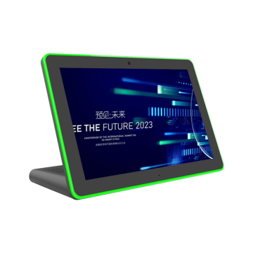 Poe Nfc Android 11 Wall Mount Tablet With Light Bar For Meeting Rooms