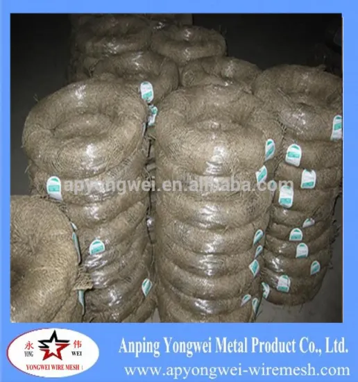 galvanized / iron wire soft of guage 12# black iron wire / soft binding wire / annealed wire anping factory