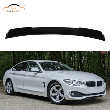 Kit per il corpo di ricambi auto acrilici neri per F36: accessori esterni, spoiler dell'ala del labbro per bagagliaio per avvio posteriore