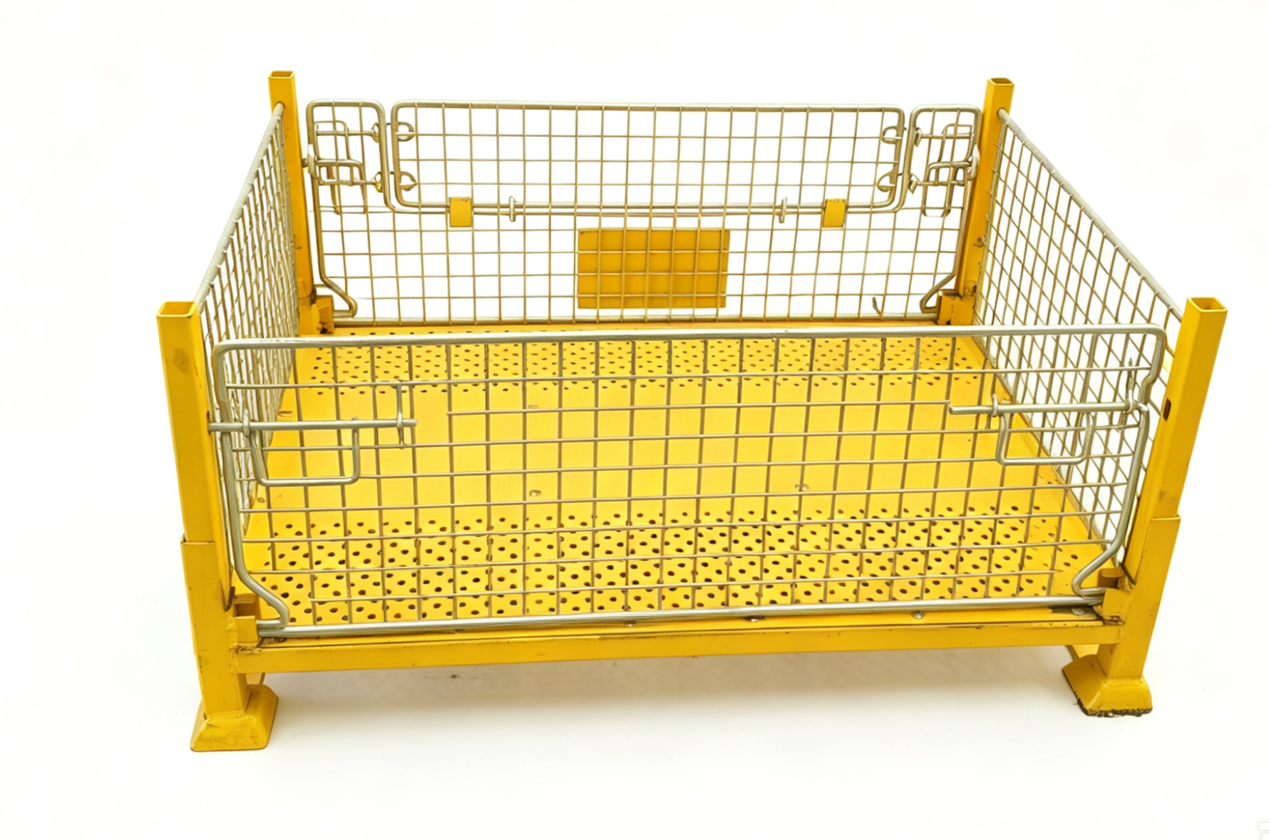 Collapsible Steel Pallet Container for Storage Collapsible Steel Pallet Container for Storage