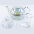 PVD Coating Color Glass Teapot Sizes available: 600ml, 800ml, 1L, 1.2L, 1.4L