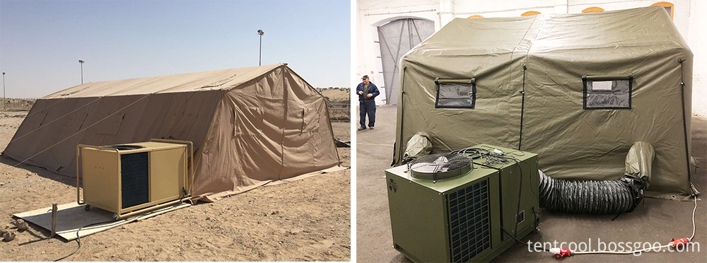 Tent air conditioner cooling