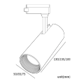 Luz de la vía del ferrocarril magnético LED del acoplamiento con zoomable