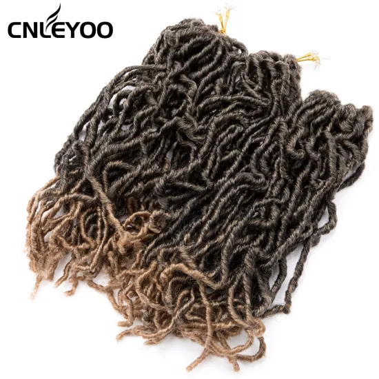 New artificial lock structure 10 inch low temperature fiber artificial gradient crochet hair braid