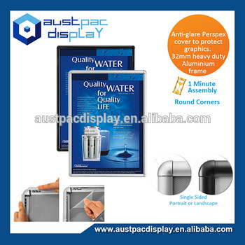 a4 Duty Snap Frame (32mm) Round Corners