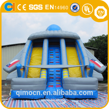 New design Giant inflatable Aircraft slide,Dual lane mega inflatable airplane slides,Inflatable slides for sale