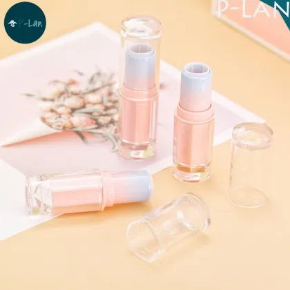 Stock 12.1mm Round Pink Color Gradient Lipstick Container