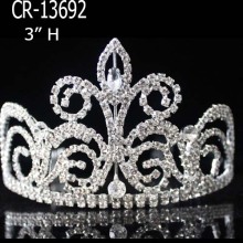 Silver Rhinestone Tiaras Crown For Girl