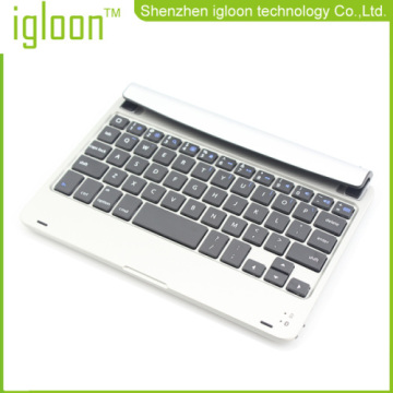 Silver Color Rotation Bluetooth Keyboard For Ipad Mini 