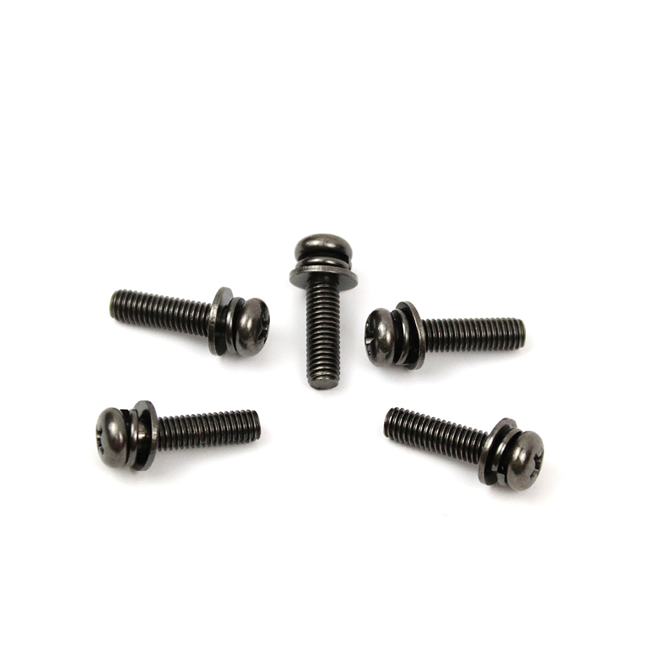 Steel SEMS Screws With Spring Washers