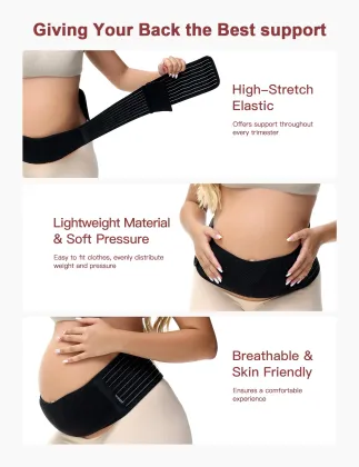 Breathable Maternity Belly Band for Pregnancy: Alleviate Hips with Maternity Support Belt