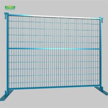 Temporary fence with metal fencing