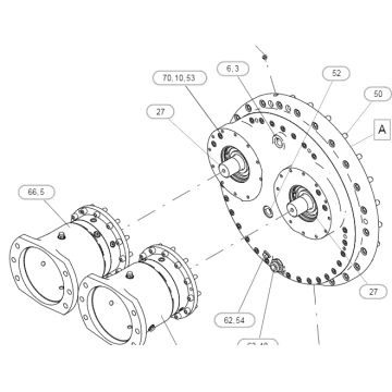 579-5651 5795651 Final Drive for 6020