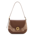 Cowhide Saddle Bag Women's High-End Single-Shoulder Bag