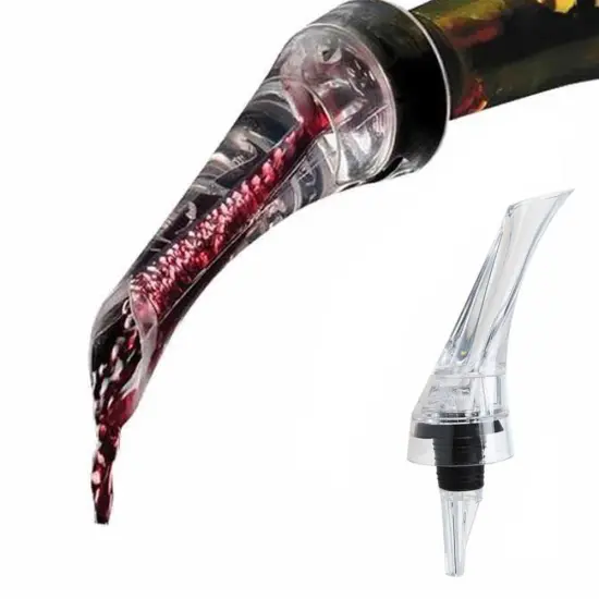 Red Wine Whiskey Aerator Decanter Essential Set Quick Aerating Pourer Glass Red Wine Bottle Mini Travel Aerator