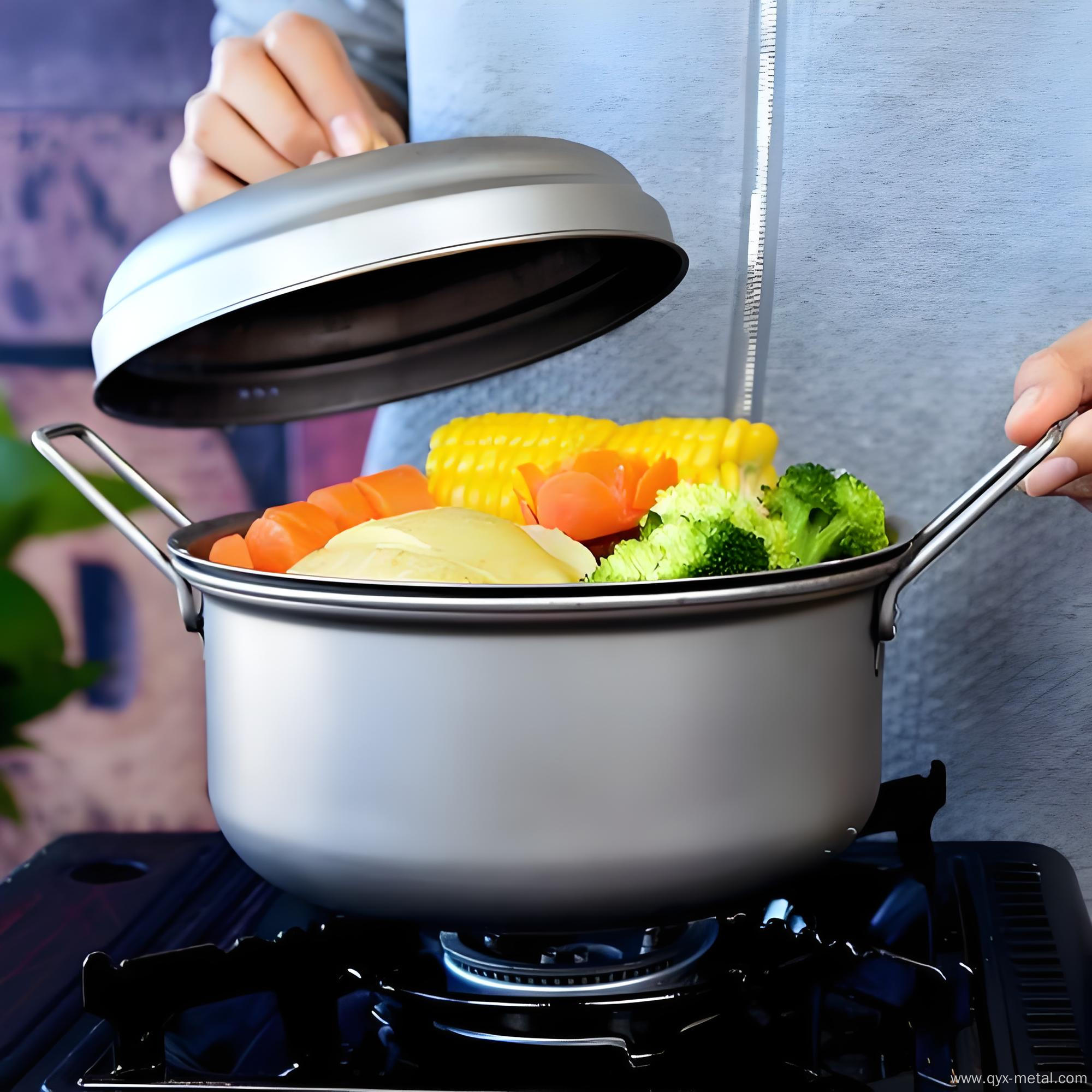 Hot Selling Pure Titanium Camping Double Handle Pot