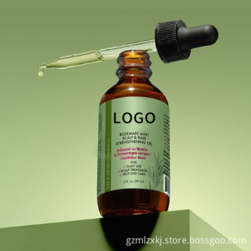 Customizable OEM & Private Label Rosemary Hair Care Essential Oil (60ML) with Cross-Border Castor Oil Option