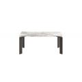 Mesa de comedor de lujo de mármol blanco para la cocina