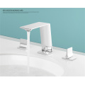 Handle Basin Faucets Chrome Double Handle Bathroom Basin Faucets Supplier