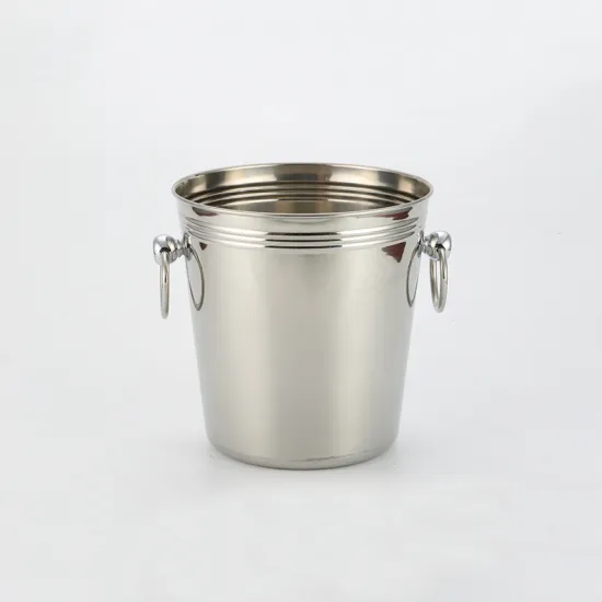 Stainless steel ice bucket with different handles 5L