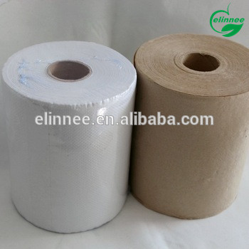 OEM Available Tissue Pattern Recycled Pulp Material Towel Paper Roll