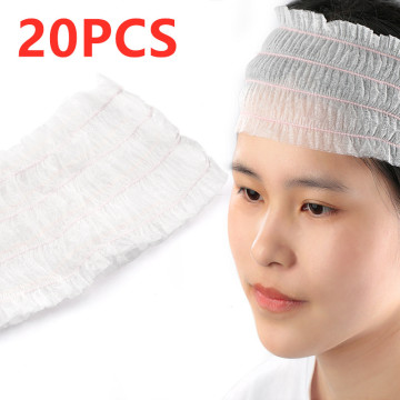 10/20PCS Elastic Non-woven Disposable Headbands Grafting Eyelashes SPA Hair Salon Bathroom Supplies Makeup Bathing Lashes Tool