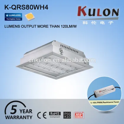 Famous brand indoor 80w corridor ceiling led recessed light