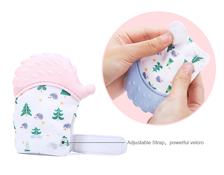 silicone baby teething glove