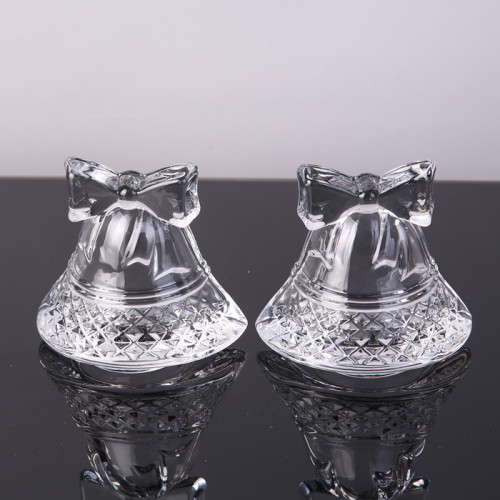 Adorno de cristal con forma de campana de venta caliente / candelero