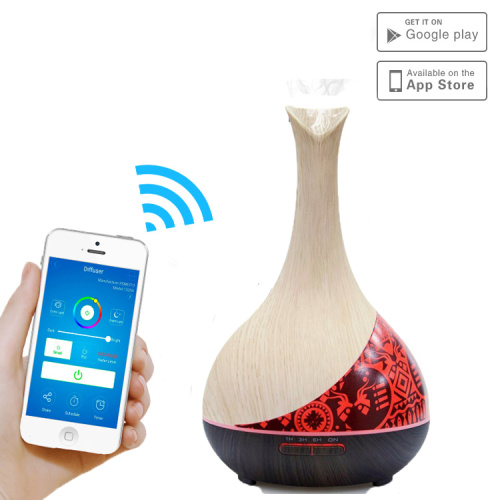 Qalabka Casriga ah ee loo yaqaan 'Home Home Qalabka Aroma Diffuser' oo leh iftiinka habeenkii