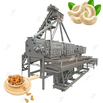 Manufacturer Automatic Cashew Nut Processing Equipment For Grading Cooking Breaking Cracking