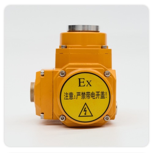 Electric slow opening actuator for precision small valves