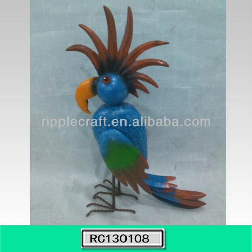 Newly Animal Iron Parrot Garden Decorative Items