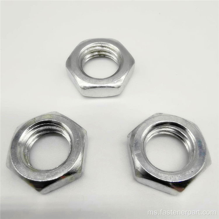 A2 Logam Kunci Titanium Hexagon Flange Nut