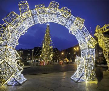Customized Holiday 3D LED Christmas Tunnel Entrance Light